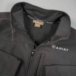 Ariat Softshell Fleece Lined Zip Work Black Men Jacket L Utility Tech Outdoor